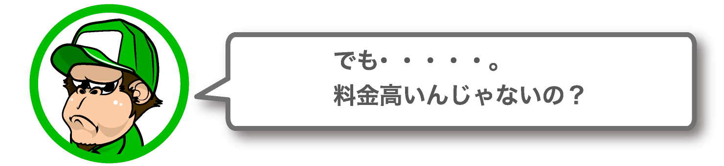 でも、料金高いんじゃないの？